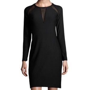 🌟HP🌟TAHARI ‘Leigh’ Sheer Inset Dress